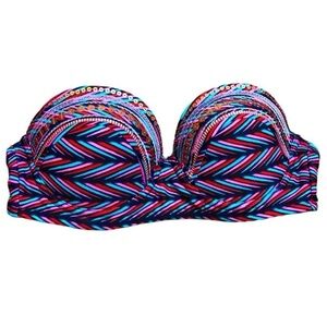 Multicolored Boho Bikini Top